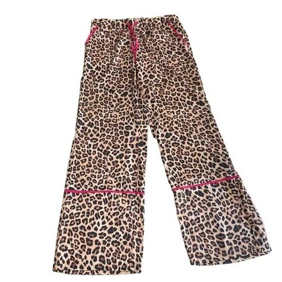 SUMMERSALT The Cloud 9 Silky Pajama Set NEW Size XL EXTRA LARGE Leopard print - Picture 4 of 7